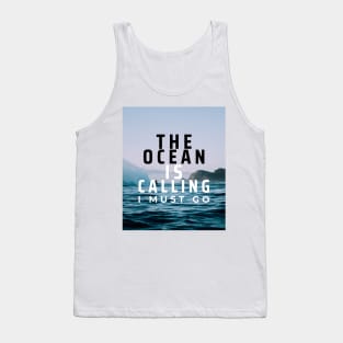 The Ocean Is Calling Surf T-shirt Tank Top